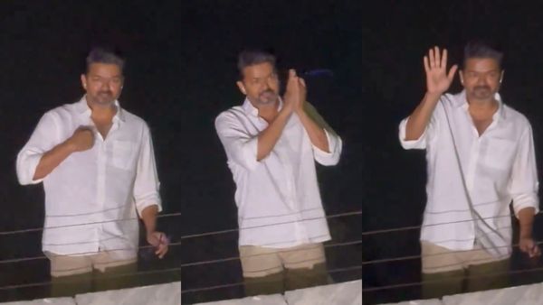 ஷாருக்கான் போல நீலாங்கரை வீட்டில் மாஸ் காட்டிய விஜய்.. வேறலெவலில் டிரெண்டாகும் வீடியோ!