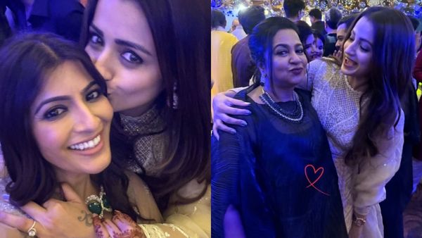 Varalaxmi Sarathkumar Marriage: வரலட்சுமிக்கு நச்சென முத்தம் கொடுத்த திரிஷா.. களைகட்டிய திருமண விழா!