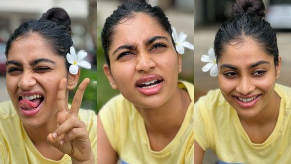 காதுல பூ.. நாக்க நீட்டி க்யூட் அள்ளுது.. ஷிவானி நாராயணன் சும்மா ஏஞ்சல் போல இருக்காரே!