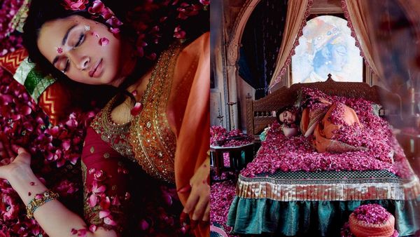 கொட்டிக்கிடக்கும் ரோஜா.. ஏக்கத்தோடு காத்திருக்கும் தமன்னா..ராதையாக மாறி போஸ்!