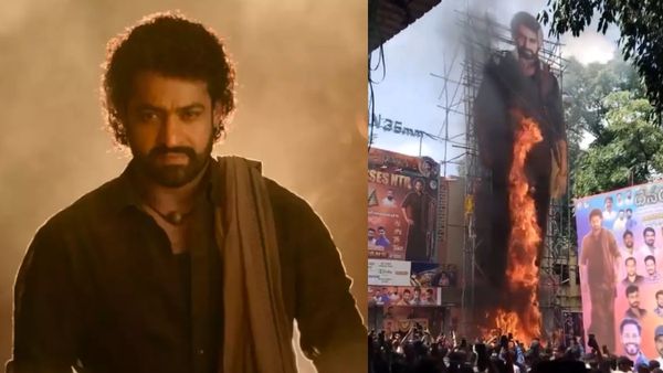 ஜூனியர் என்டிஆர் கட்அவுட்டை தீயிட்டு கொளுத்தினார்களா ரசிகர்கள்.. உண்மையில் நடந்தது என்ன?