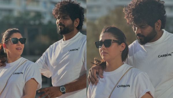 தோள்மீது கைபோட்டு மனைவியை ரசிக்கும் விக்னேஷ் சிவன்.. நயன்தாராவுடன் உற்சாக நடை!