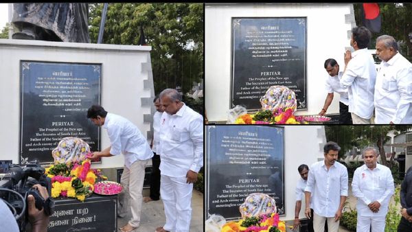 தளபதி 69 லுக் இதுதான்.. பெரியார் சிலைக்கு மலர் தூவி மரியாதை செலுத்திய விஜய்.. திமுக ரூட்டில் தவெக!