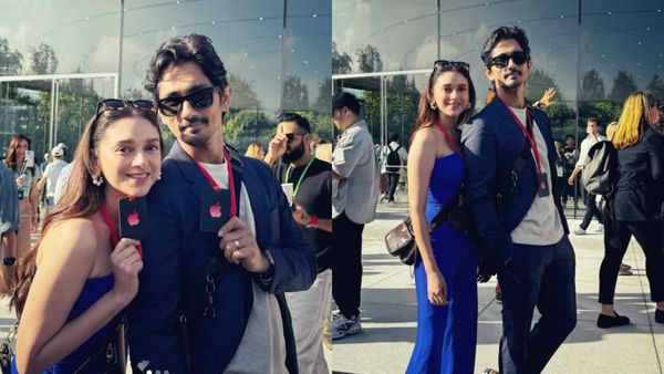 ஐபோன் 16 லாஞ்சில் நட்சத்திர ஜோடி.. ஆப்பிள் ஓனருடனே கைகுலுக்கி பேசிய அதிதி ராவ்!