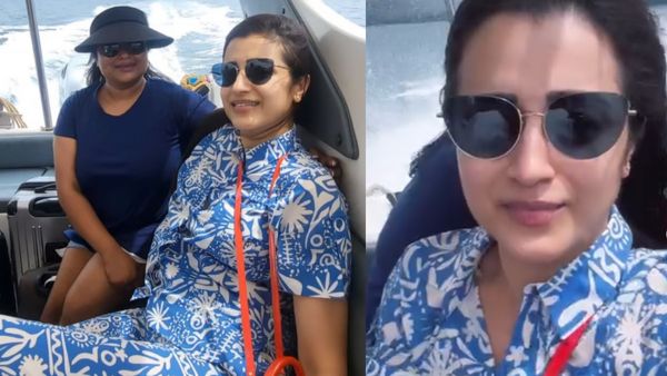 தனித்தீவில் நண்பர்களுடன் சுற்றுலா கொண்டாட்டம்.. வேற லெவலில் என்ஜாய் செய்யும் திரிஷா!