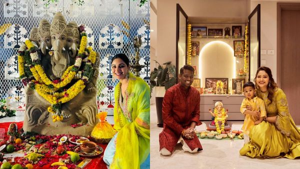 Vinayagar Chaturthi 2024: விநாயகர் சதூர்த்தி கொண்டாடிய நட்சத்திர தம்பதி.. எவ்வளவு அழகா இருக்காங்க!