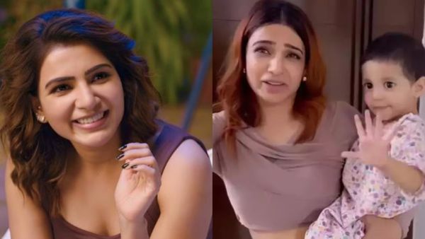 கையில் குழந்தையுடன் ஹைதராபாத்தில் சமந்தா.. யார் வீட்டுக்கு போயிருக்காங்க பாருங்க