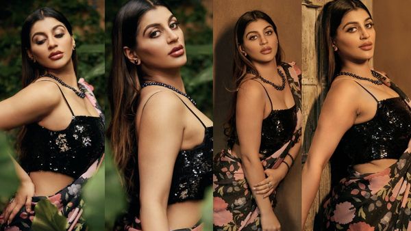 Yashika Anand: இடுப்பில் கையை வெச்சு.. புடவையில் ரசிகர்களை கிறங்க வைத்த யாஷிகா ஆனந்த்!