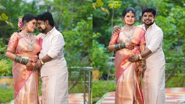 என்னவளின் கைகளில் வளையல் இட்டு வாழ்த்திய தருணம்.. மனைவியின் வளைகாப்பில் நெகிழ்ந்த நாஞ்சில் விஜயன்!