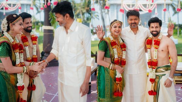 Vijay: கீர்த்தி சுரேஷ் தோள்மீது கைபோட்டு திருமணத்தில் வாழ்த்திய விஜய்.. பக்கா ஃபேன் கேர்ள் மொமண்ட்!