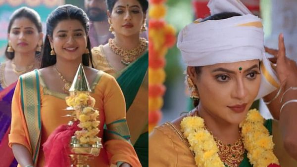 கலசத்துடன் கம்பீரமாய் நின்ற சாமுண்டீஸ்வரி..கார்த்திகை தீபம் இன்றைய எபிசோட்!