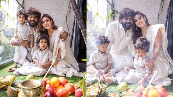 வேட்டி சட்டையில் விக்னேஷ் சிவன் மகன்கள்.. நயன்தாரா வைத்த பொங்கலை பாருங்க.. சூப்பர் குடும்பம்!