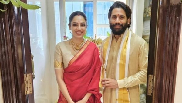 திருமணத்துக்கு பின் முதல் சங்கராந்தி.. உச்சக்கட்ட மகிழ்ச்சியில் நாக சைதன்யா - சோபிதா