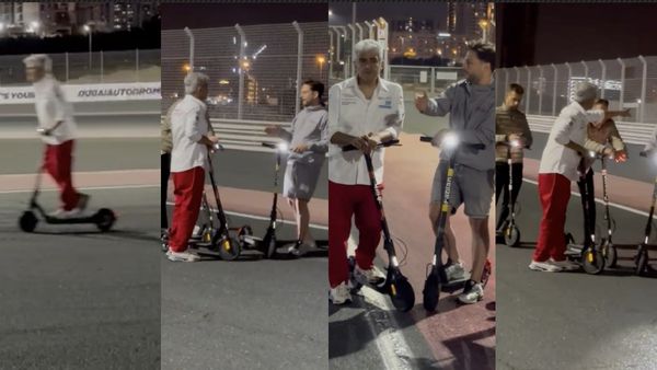 சின்ன குழந்தையாகவே மாறிட்டாரே.. துபாயில் அஜித் என்ன செய்கிறார் பாருங்க