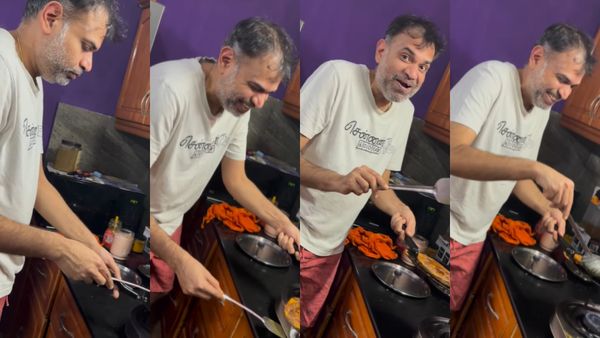 Premgi: மாமியார் மசாலா.. சமையலில் ரீடேக் வாங்கிய பிரேம்ஜி.. குடும்பஸ்தனா நல்லா ஃபிட் ஆயிட்டாரே!