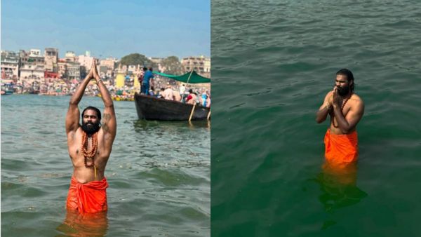 மகா சிவராத்திரியை மகா கும்பமேளாவில் குளித்துக் கொண்டாடும் விஜயகாந்த் மகன்.. செம போட்டோ!