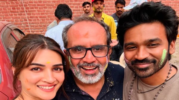 தனுஷ் எந்த ஹீரோயினுடன் ஹோலி கொண்டாடிருக்காரு பாருங்க.. செம க்யூட்