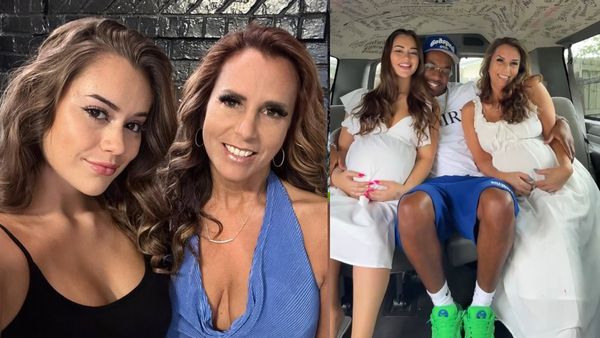 அம்மாவுக்கும் மகளுக்கும் ஒரே புருஷன்.. 2 பேரும் கர்ப்பமா இருக்காங்க.. சந்தோஷ வீடியோ!