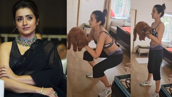 மேக்கப் இல்லாமல் வொர்க்கவுட் செய்யும் த்ரிஷா.. டம்பிள்ஸ்க்கு பதில் கையில் என்ன இருக்கு பாருங்க!