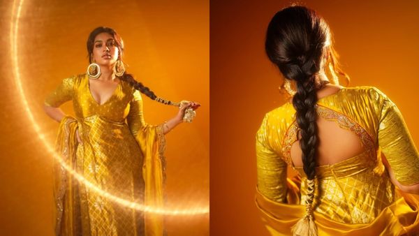 பின்னாடி ஜன்னலே வச்சிட்டாங்களே.. தங்கம் போல தக தகன்னு ஜொலிக்கு துஷாரா விஜயன்.. செம போட்டோஸ்!