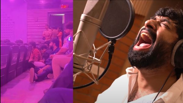 Aadhik Ravichandran: தரையில் அமர்ந்து குட் பேட் அக்லி படம் பார்த்த ஆதிக்.. இந்த அளவுக்கு தல வெறியரா?