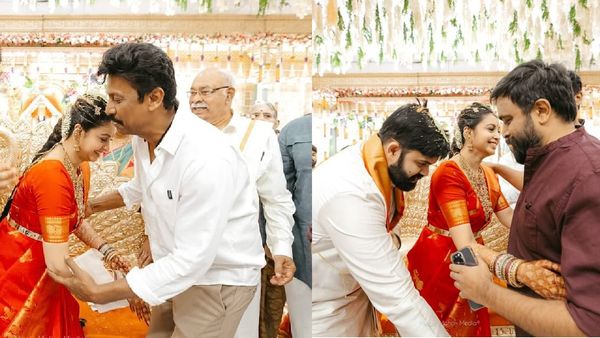 மணமேடையில் சசிக்குமாரைப் பார்த்ததும் காலில் விழுந்த அபிநயா.. நாடோடிகள் டீம் போகாம இருப்பாங்களா?