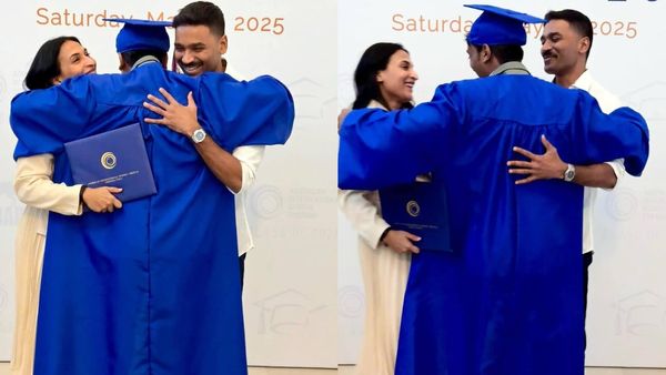 Dhanush Son: விவாகரத்தான அப்பா, அம்மாவை ஒன்றாக ஹக் செய்ய வைத்த தனுஷ் மகன்.. பட்டமும் வாங்கிட்டாரே!