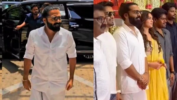 வேட்டி சட்டையில் சிம்பு.. மஞ்ச சுடிதாரில் கயாடு லோஹர்.. கூடவே சந்தானம்.. STR 49க்கு பூஜை போட்டாச்சு!