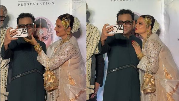 ஏ.ஆர். ரஹ்மானை விடாமல் பிடித்து முத்தம் கொடுத்த ரேகா.. செல்ஃபி வீடியோ எடுத்து செம ஹேப்பியான இசைப்புயல்!