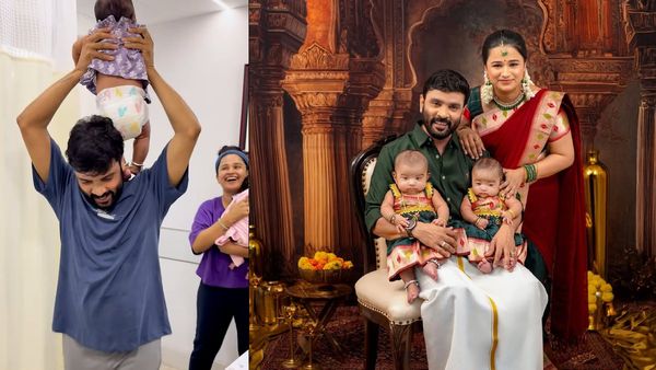 குழந்தைங்கள கொஞ்சுறாங்கனு பார்த்தா.. விளம்பரம் பண்றாங்களே.. சினேகன், கன்னிகா தம்பதியின் வீடியோ!