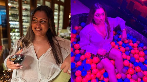 என்ன இது சின்னப்புள்ளத்தனமா.. கையில் கிளாஸ்.. பால் பிட்டில் விழுந்து விளையாடும் மாளவிகா!