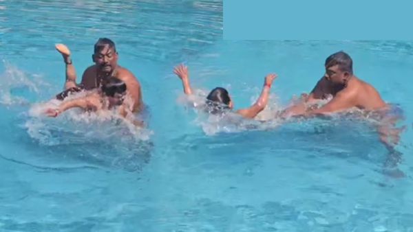 மகள் கல்யாணத்தை முடிச்சிட்டு ஜாலியாக கிங்காங் என்ன பண்றாருன்னு பாருங்க.. ரோபோ சங்கரும் இருக்காரே!