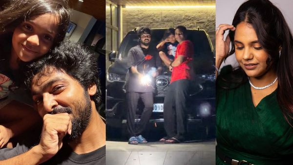 மகளுடன் பட்டாசு வெடித்து தீபாவளி கொண்டாடிய ஜி.வி. பிரகாஷ்.. சைந்தவி என்ன பண்ணாரு பாருங்க!