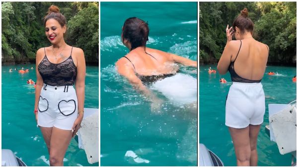 நீச்சல் உடையில் ஜிலு ஜிலு போஸ்.. இணையத்தை தெறிக்க விட்ட நமிதா மாரிமுத்து!