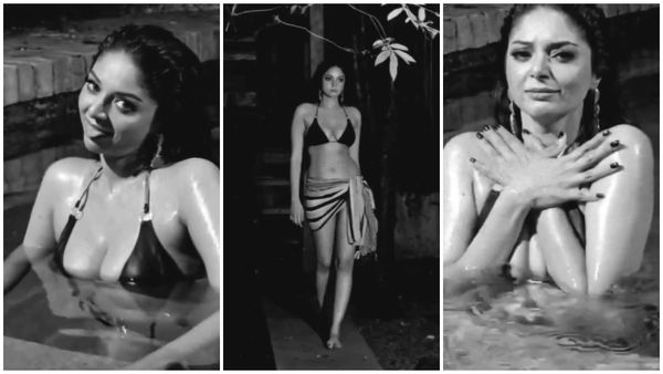 Sanam Shetty: நீச்சல் குளத்தில் நாக்கை நீட்டி.. கண்ணடித்து.. சனம் ஷெட்டியின் கன்றாவி போஸ்!