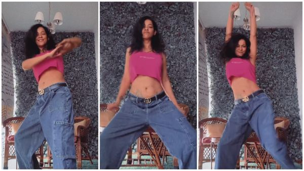 இடுப்பில் இருக்கும் பேண்ட் இறங்கும் அளவுக்கு ஆட்டம் போட்ட நடிகை.. ஹைலைட்டே டாட்டூ தான்!