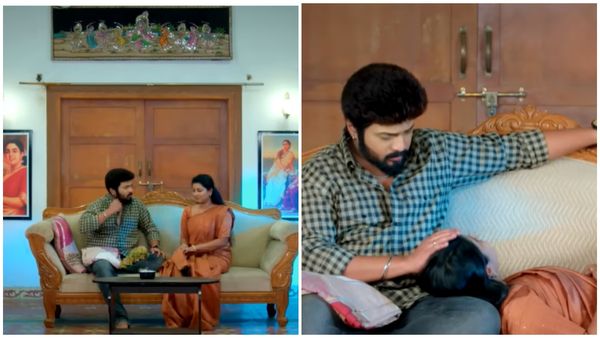 கார்த்தி மடியில் ரேவதி.. இரவில் நடந்த ரொமான்ஸ்.. கார்த்திகை தீபம்!