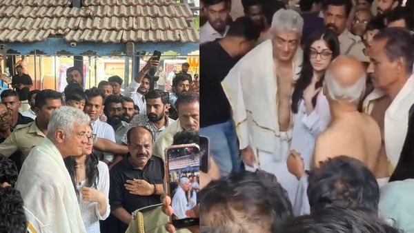 கூட்டத்தை பார்த்து பயந்த அஜித் மகள்.. டக்குனு என்ன செய்யறாருனு பாருங்க.. மனுஷன் மகள் மேல செம உசுருப்பா