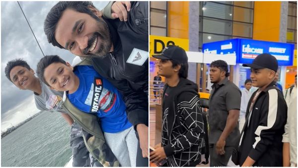 தனுஷின் மகன்கள் என்னமா வளர்ந்துட்டாங்க.. தம்பியின் கையை புடிச்சிக்கிட்டு எங்க போறாரு!