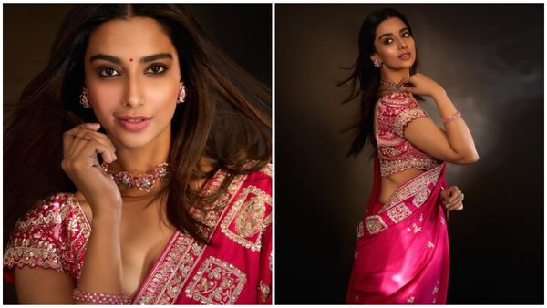 துடைத்து வைத்த குத்துவிளக்கு.. விஜய் பட நடிகை மீனாட்சி சௌத்திரி போட்டோஸ்!