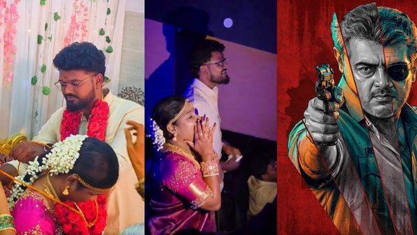 கல்யாணம் முடிந்த கையோடு மங்காத்தா ரீ ரிலீஸ்க்கு வந்த புதுமணத் தம்பதியர்.. அவ்வளவு வெறி மாப்பிள்ளை!