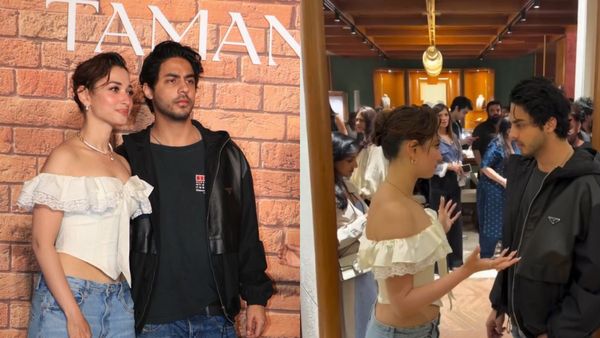 தமன்னாவுடன் ஷாருக்கான் மகன்.. நகைக்கடை திறப்பு விழாவில் ஜோடியா கொடுத்த போஸ் தீயா பரவுதே!