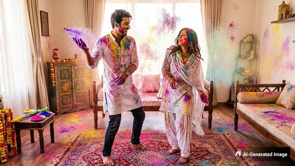 ஒட்டுத் துணியில்லாமல் ஹோலி கொண்டாடிய நடிகை.. பிரைவேட் போட்டோஸ் வேற எடுத்துக்கிட்டாங்களாம்?