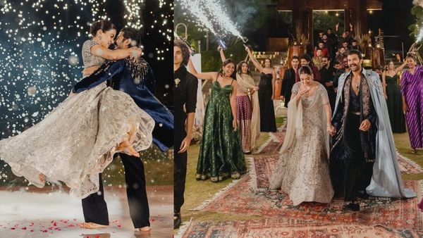 Rashmika Sangeet: ராஷ்மிகாவை பிடித்து விஜய் தேவரகொண்டா எப்படி சுத்துறாரு பாருங்க.. செம வீடியோ!