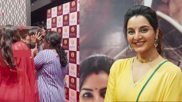 மஞ்சு வாரியருக்கு உதட்டிலேயே பசக் என முத்தம் கொடுத்த ரசிகை.. ஆத்தா இம்புட்டு பாசமா?