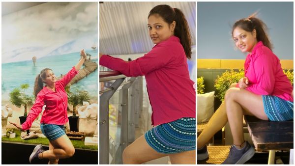 Summer Special: ரோஜா சீரியல் நடிகையா இப்படி? குட்டி டவுசரில்.. சம்மருக்கு ஏத்த டிரஸ்!
