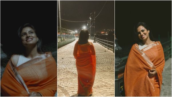 இழுத்து போத்தி நின்னாலும்.. அந்த இடுப்பு தான் அழகு.. ரம்யா பாண்டியனின் அழகிய போஸ்!