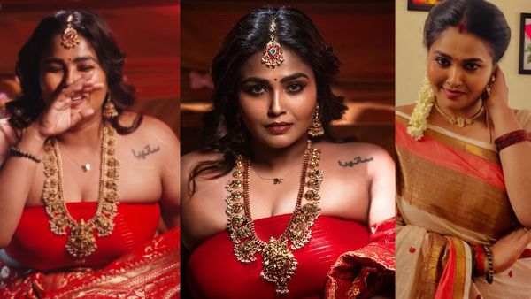 பஞ்சுமிட்டாய் சேலை கட்டி.. அர்ச்சனா மாரியப்பனின் அந்த வைரல் போட்டோஷூட்.. மேக்கிங்கே மிரட்டுதே!