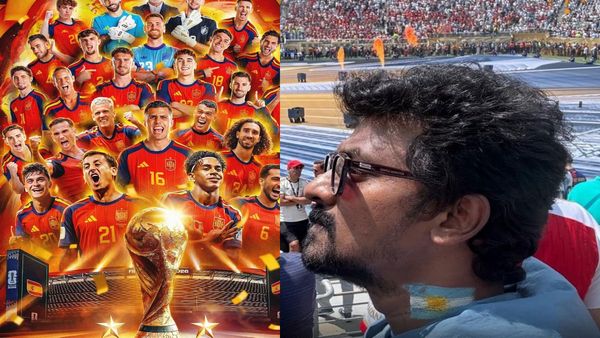 FIFA Final - ஸ்பெயின் Vs அர்ஜென்டினா இறுதி போட்டி.. நேரில் பார்த்த கோலிவுட் பிரபலங்கள்