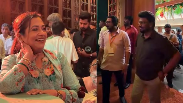 குஷ்பூ மகள் திருமண கொண்டாட்ட வீடியோ.. பாக்யராஜும் பூர்ணிமாவும் எவ்வளவு ஜாலியா இருக்காரு பாருங்க!